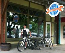 DENNIS BALDWIN at ELLICOTTVILLE BIKE SHOP