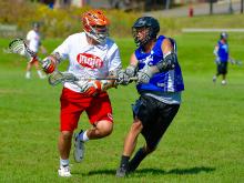 Two competitors at the Ellicottville Lacrosse Festival